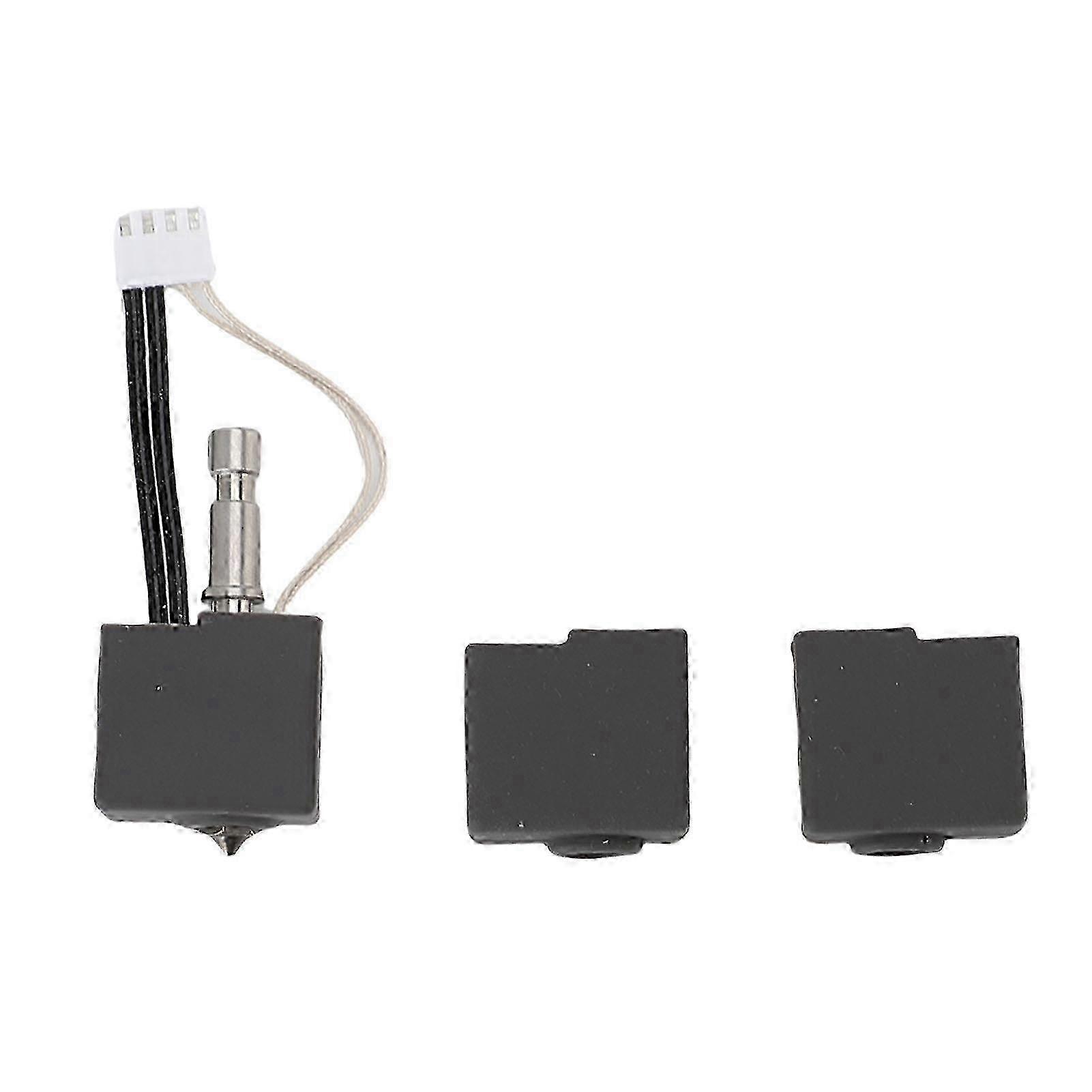 Print Head Hardened Steel High Temperature Proof 3D Printer Extruder Hotend Kit with 2 Silicone Sleeves for S1