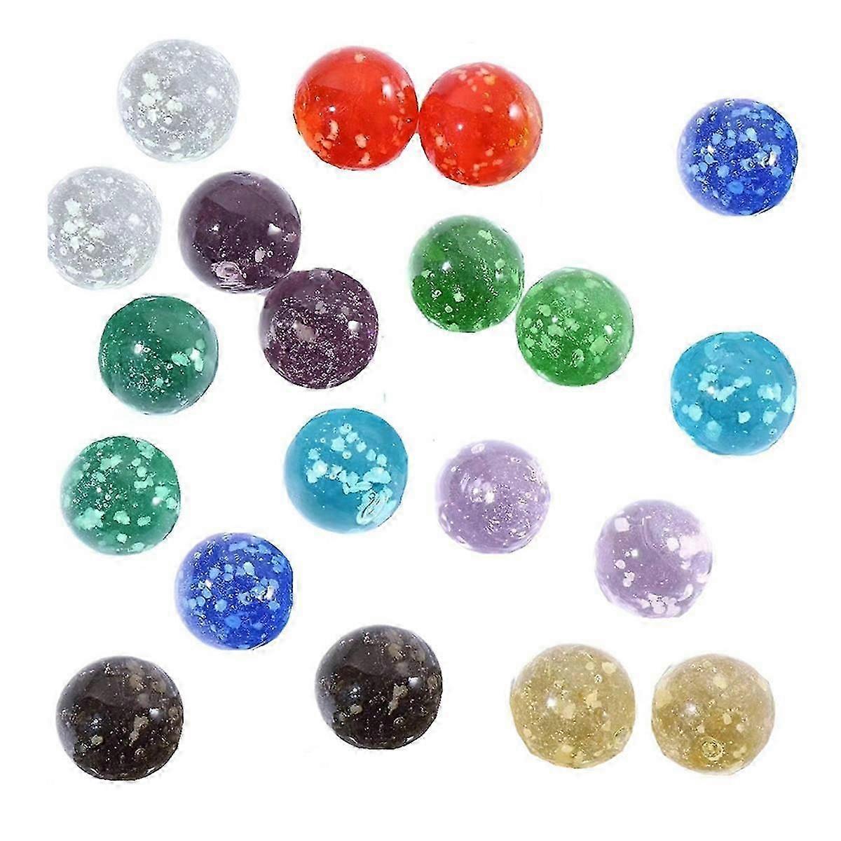 Glowing Marble Balls for Pinball Track Toy Set 16pc