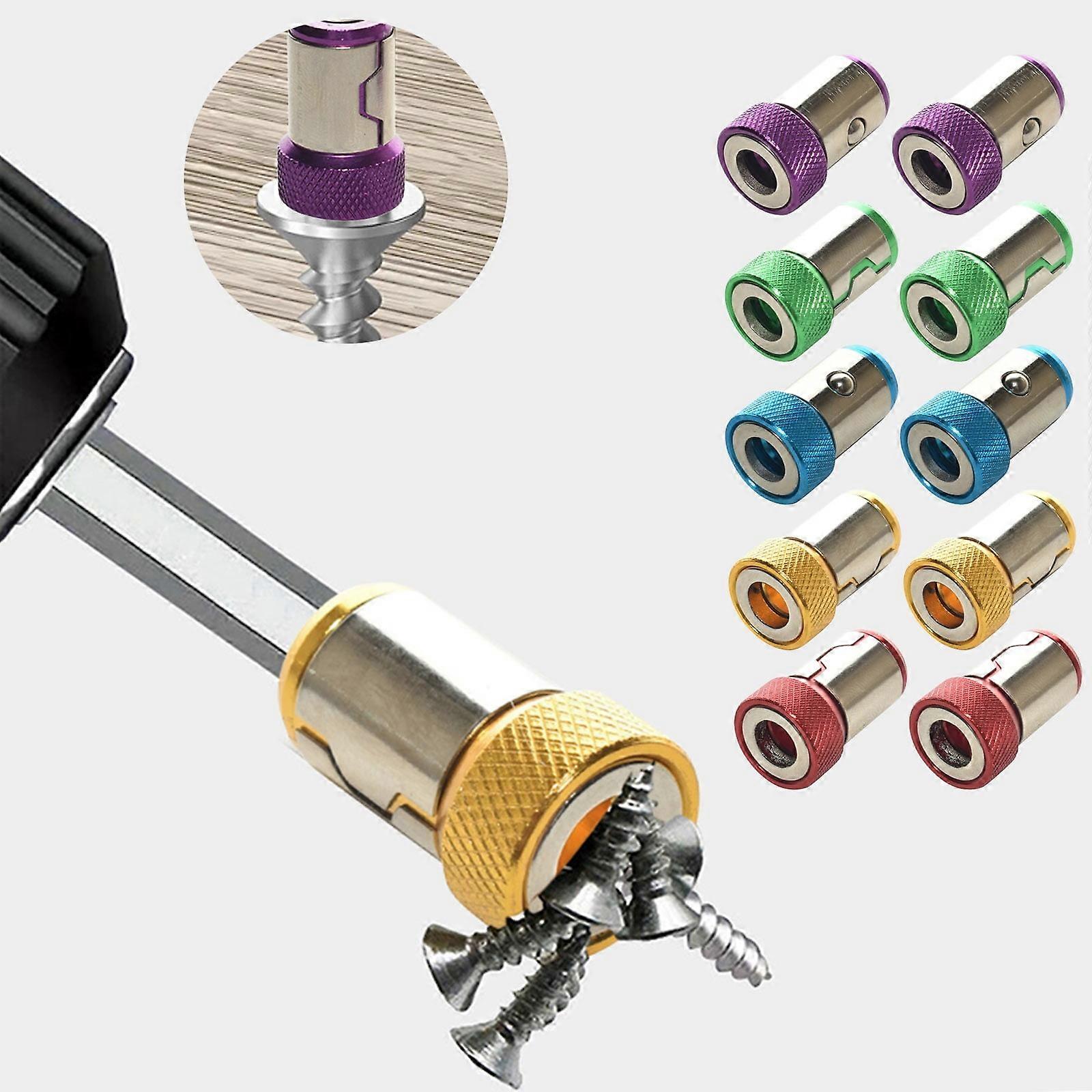 YiFudd Screwdriver Head Upgrade Magnetizer Screw Removable Suitable For Hex Screwdrivers And Power Drills