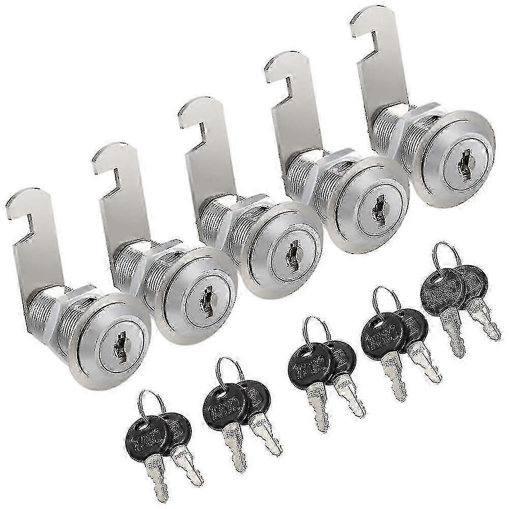 5pcs Security Lock compatible with Drawer Cabinet 30mm No Key Required