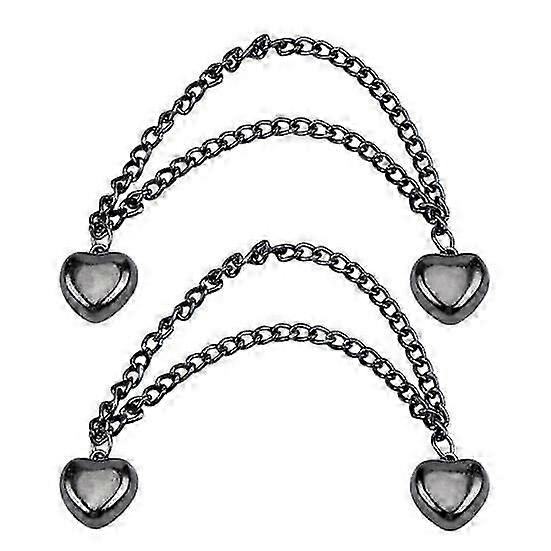 1 Pair Multi-Function Magnetic Clothing Clip with Chain Multi-Purpose Pinless Brooch Metal Buttons!ZZ45