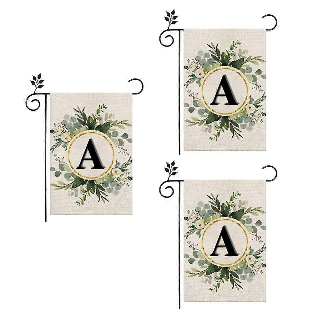 A Linen Garden Flag Double Layer Double Sided Letters