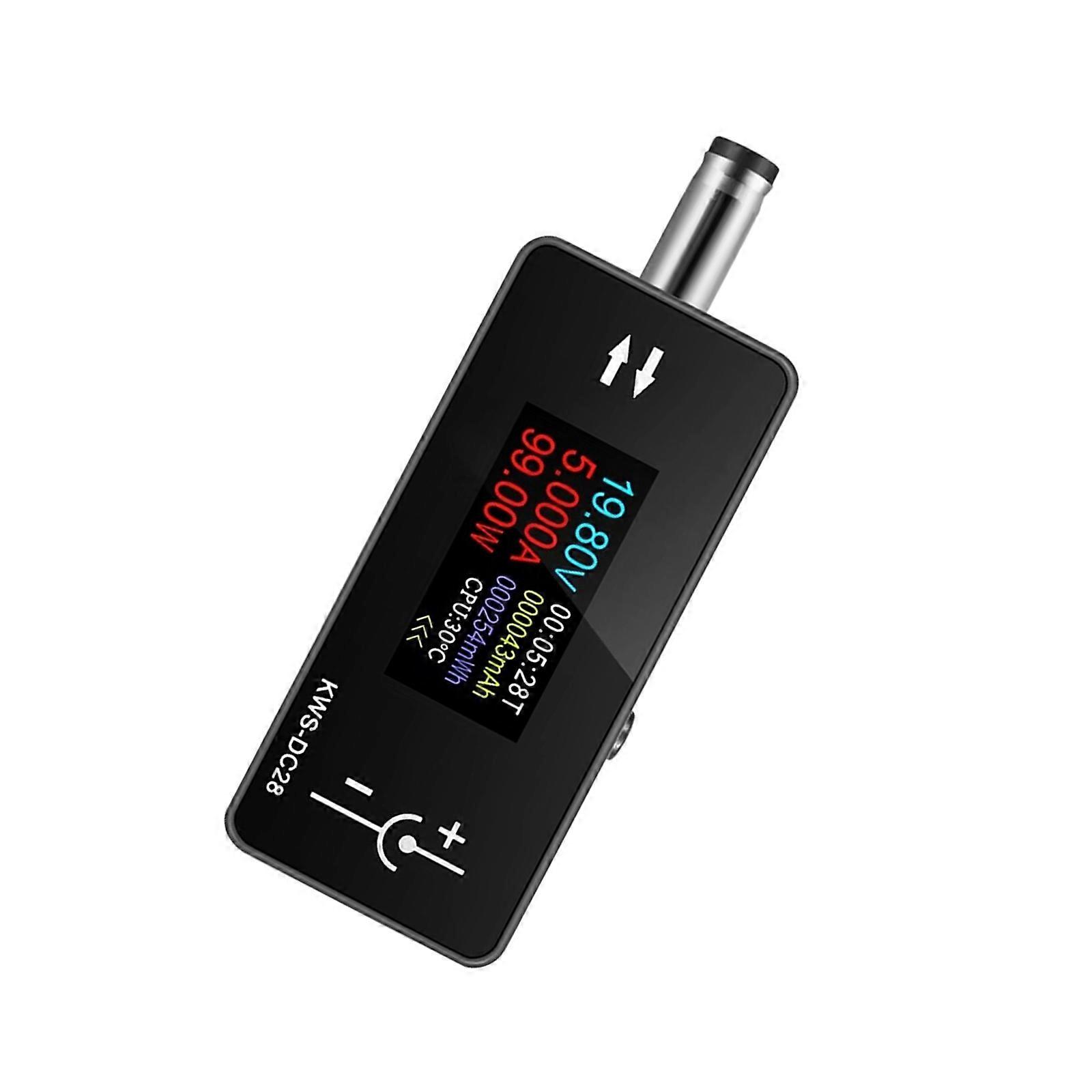 Voltage Ammeter 0.96inch Color Display DC5.5x2.5 Interface Tester Power Meter 4-30V 0-12A 0-360W Digital Tester Multicolor