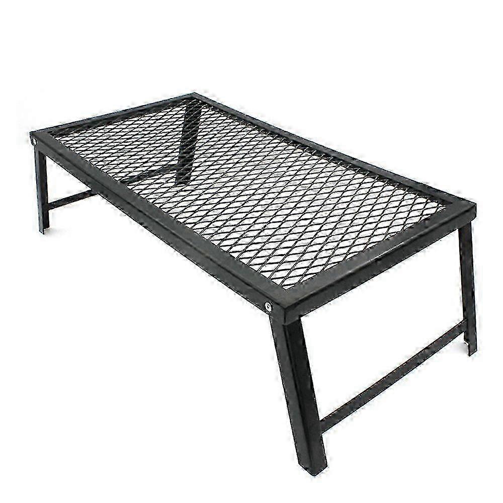 w Folding Camping Grill, Foldable Grill Rack, Portable Barbecue Net Table Portable Mesh Tabletop for Outdoor Barbecues, Picnics