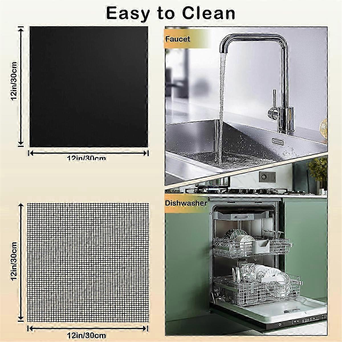 6Pcs Reusable Air Fryer Liners for , 12x12in Non-Stick Liners for Bottom of Toaster Oven, for Baking/Microwave