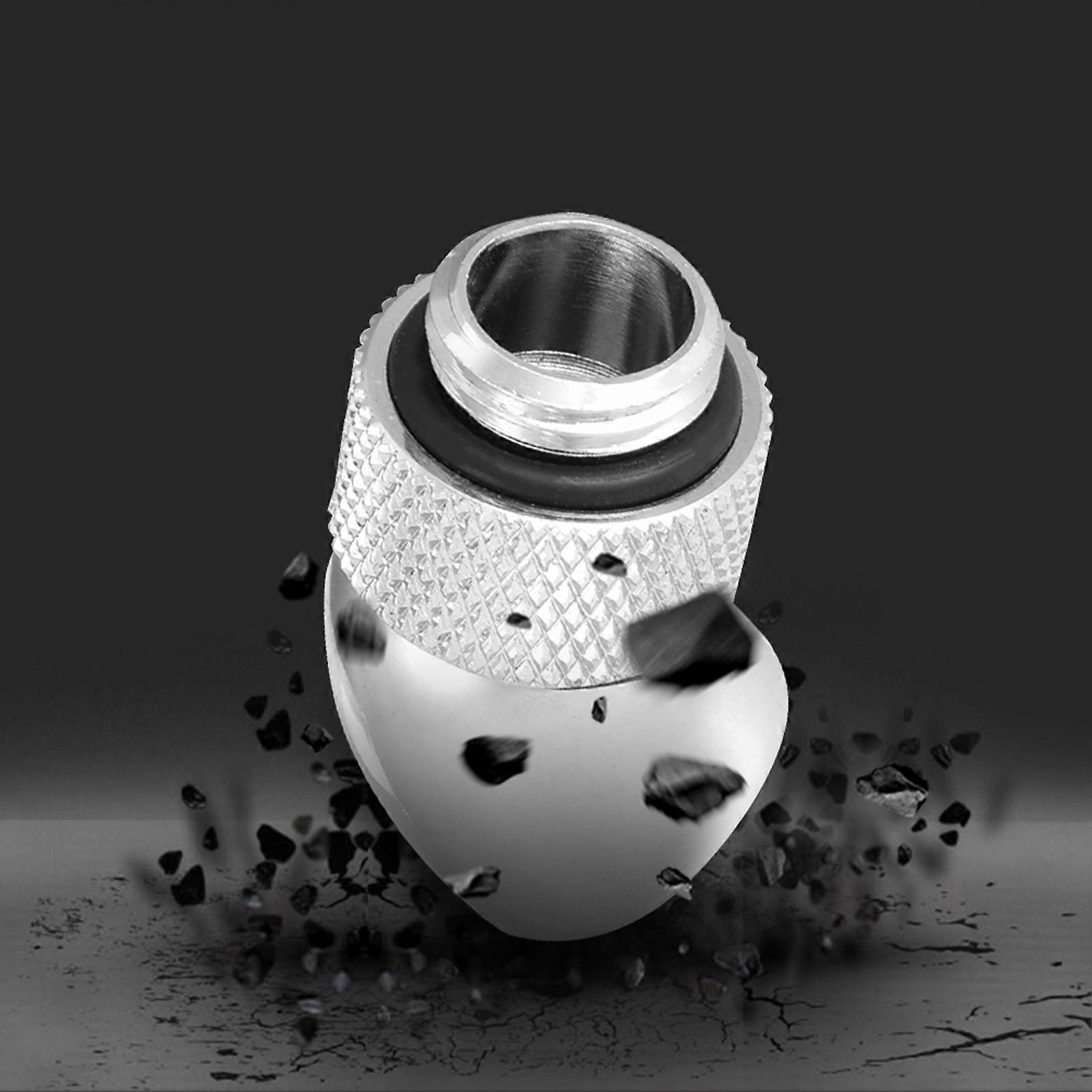 45 Degree Angled G1/4 Fitting Adapter Connector Water Cooling System Tackle Accessory