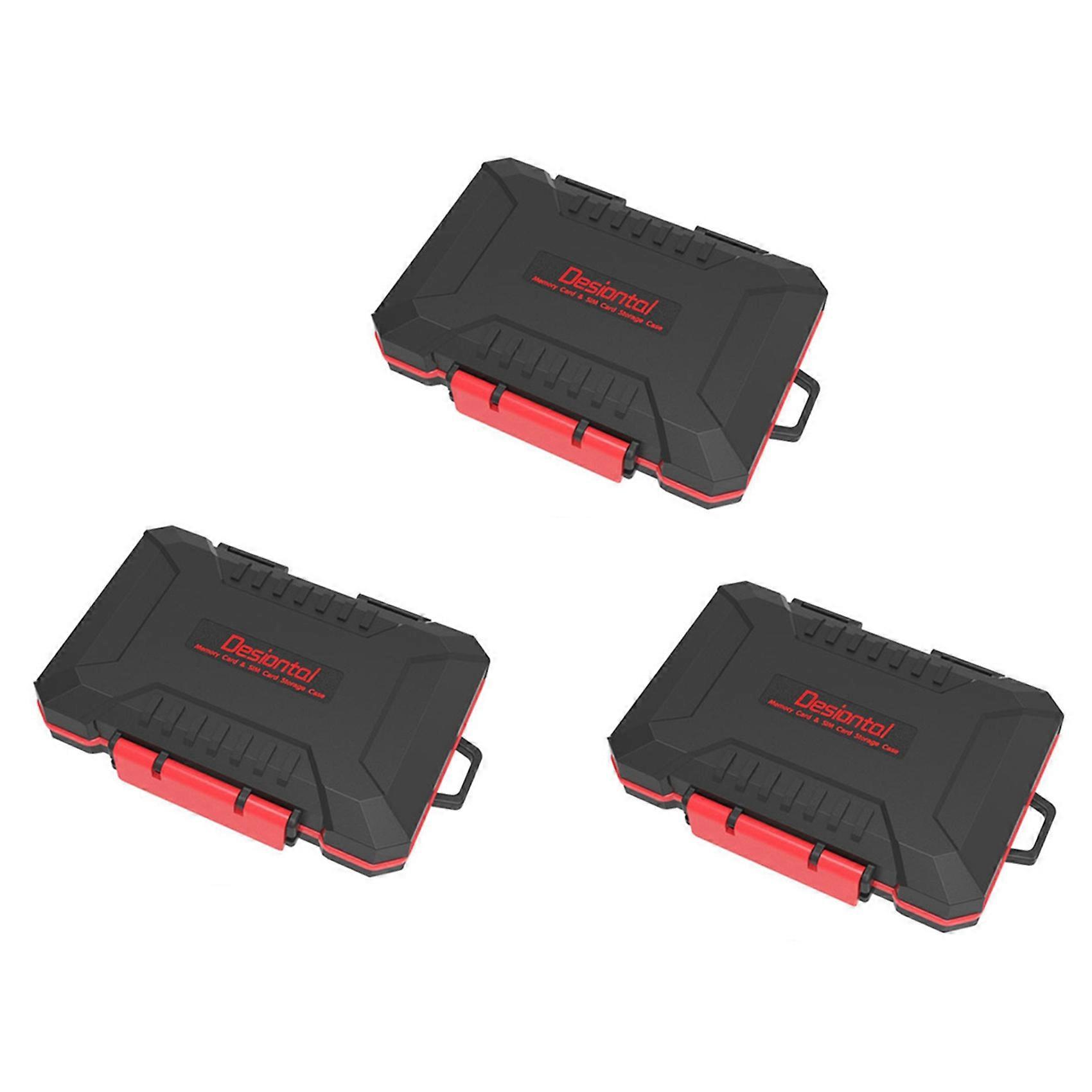 3X Waterproof SD Card Holder Large Capacity SIM/SD// Card Case for ////