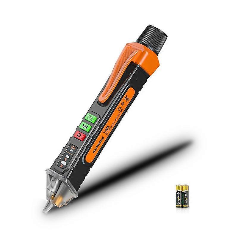 Non-Contact Voltage Tester with LED Flashlight, Buzzer Alarm, AC Voltage Detector Pen,Range 12V - 1000V & Live/Null Wire Ju