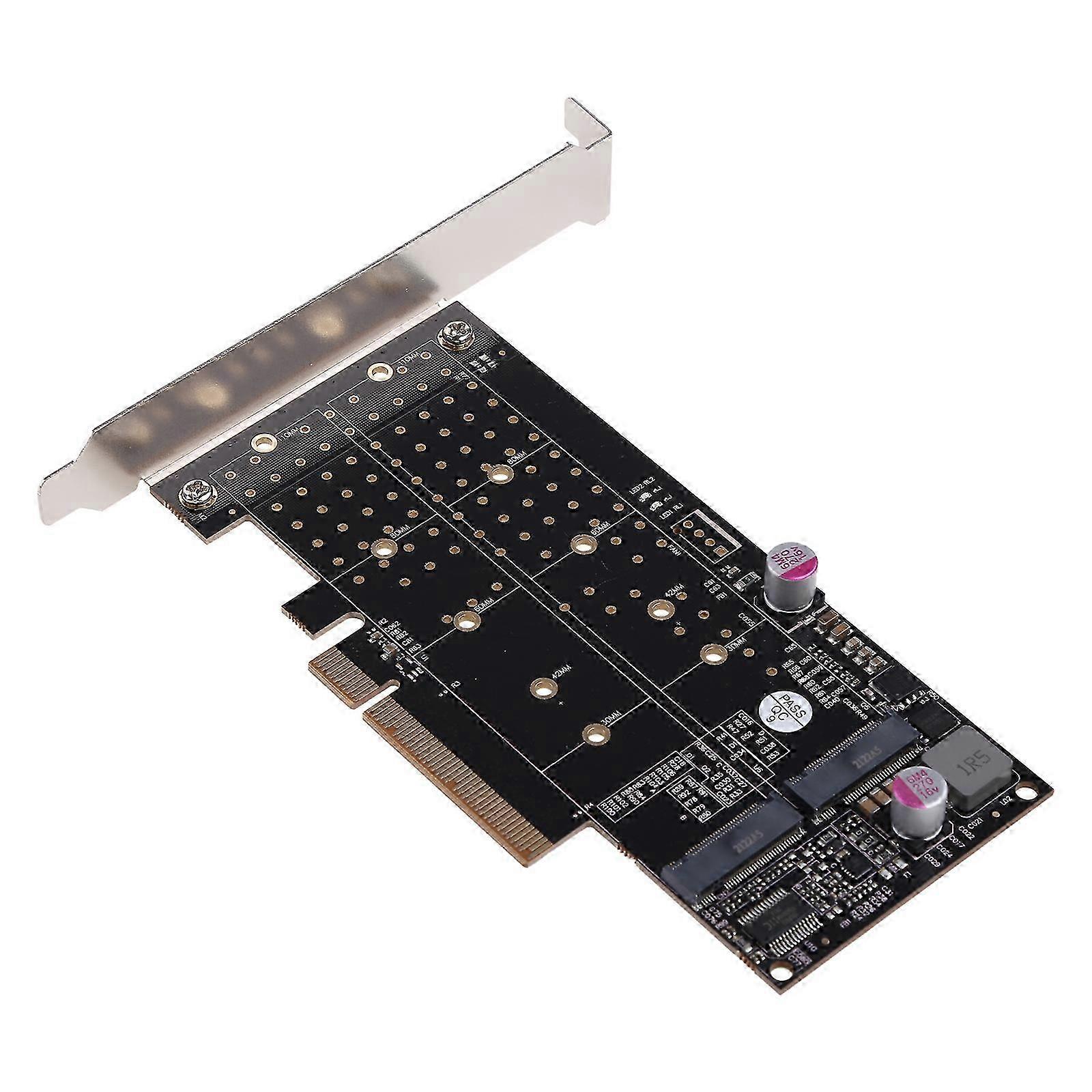 Desktop PCI-E to for M.2 Controller PCIe X8 To for M.2 NVME Disk Adapter Add On