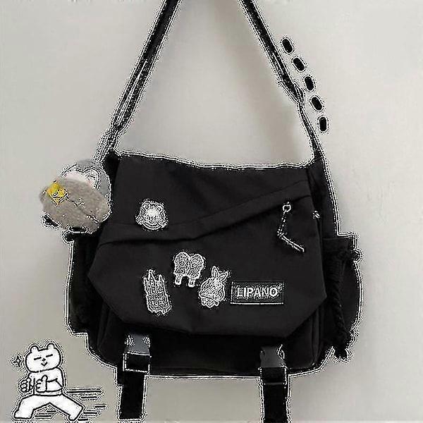 Retro Messenger Bag Men Large Capacity Lightweight Shoulder Bag Adjustable Shoulder Strap