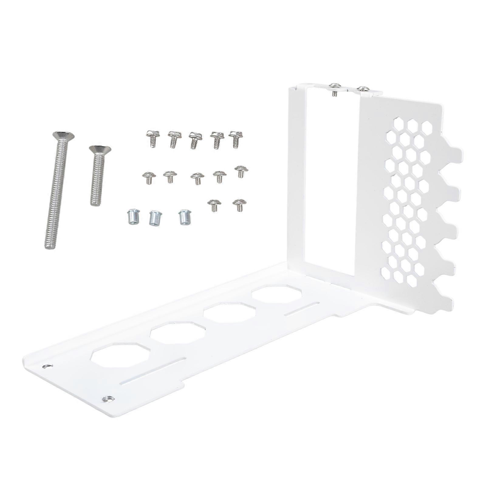 Vylepšený SXJ-B Vertikální držák GPU Držák GPU Vertikální držák GPU se šrouby SXJ B Bílý