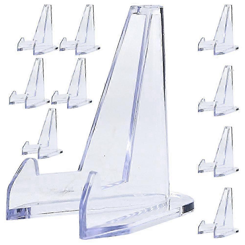 10pcs Card Stand Clear Picture Display Acrylic Show Rack Plate Display Multi-use Phone Racks