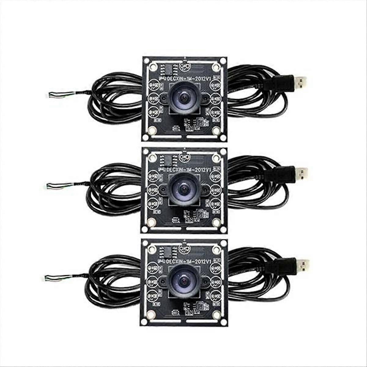 3PCS 100 Degree Camera Module USB Manual Focus,with 3 Meter Cable