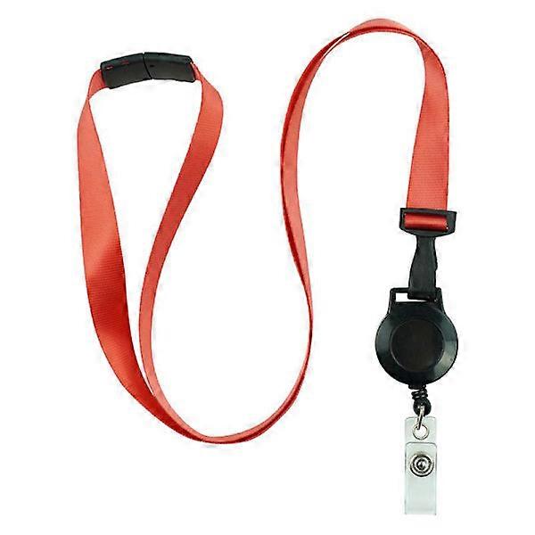 Practical and Retractable Lanyard - Red