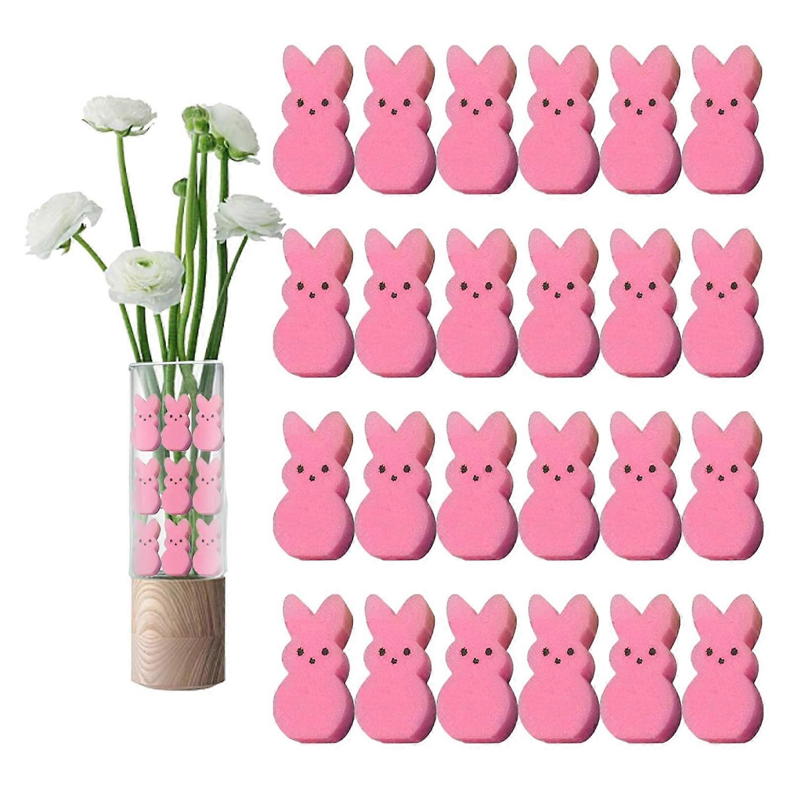 24X Easter Decorations - Easter Peeps Bunnies Vase Filler Set, Spring Decor Home