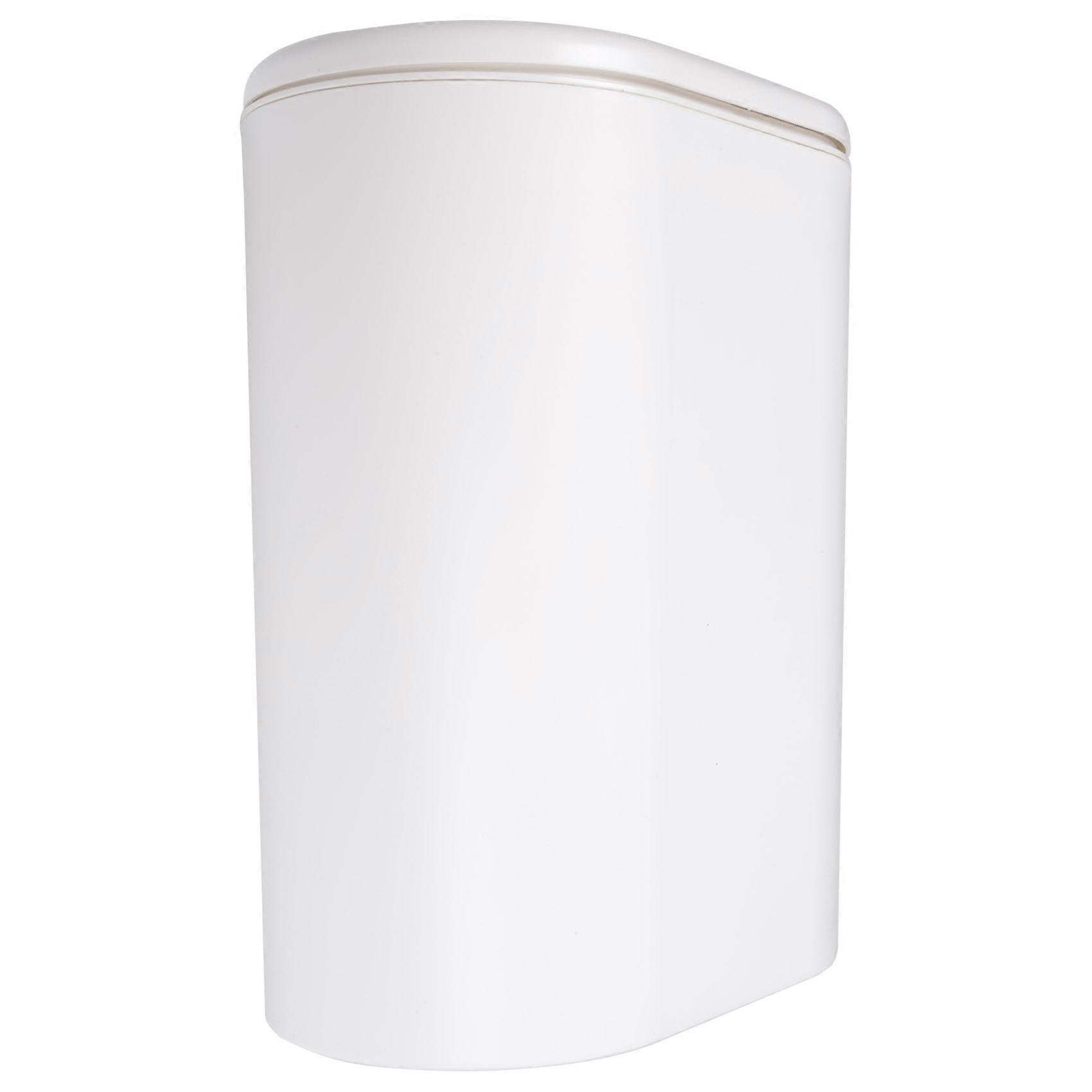 Plastic Narrow Type Kitchen Trash Can Press Type Waste Bin White