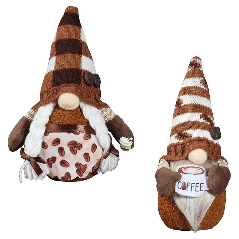 Assorted Color Faceless Gnome Doll Decorative Dwarf Adornment 4Pcs