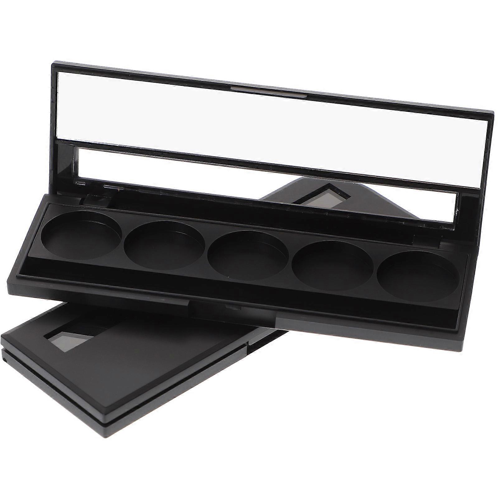 Subpackaging Case Empty Eyeshadow Case for Storage Use 8Pcs Black