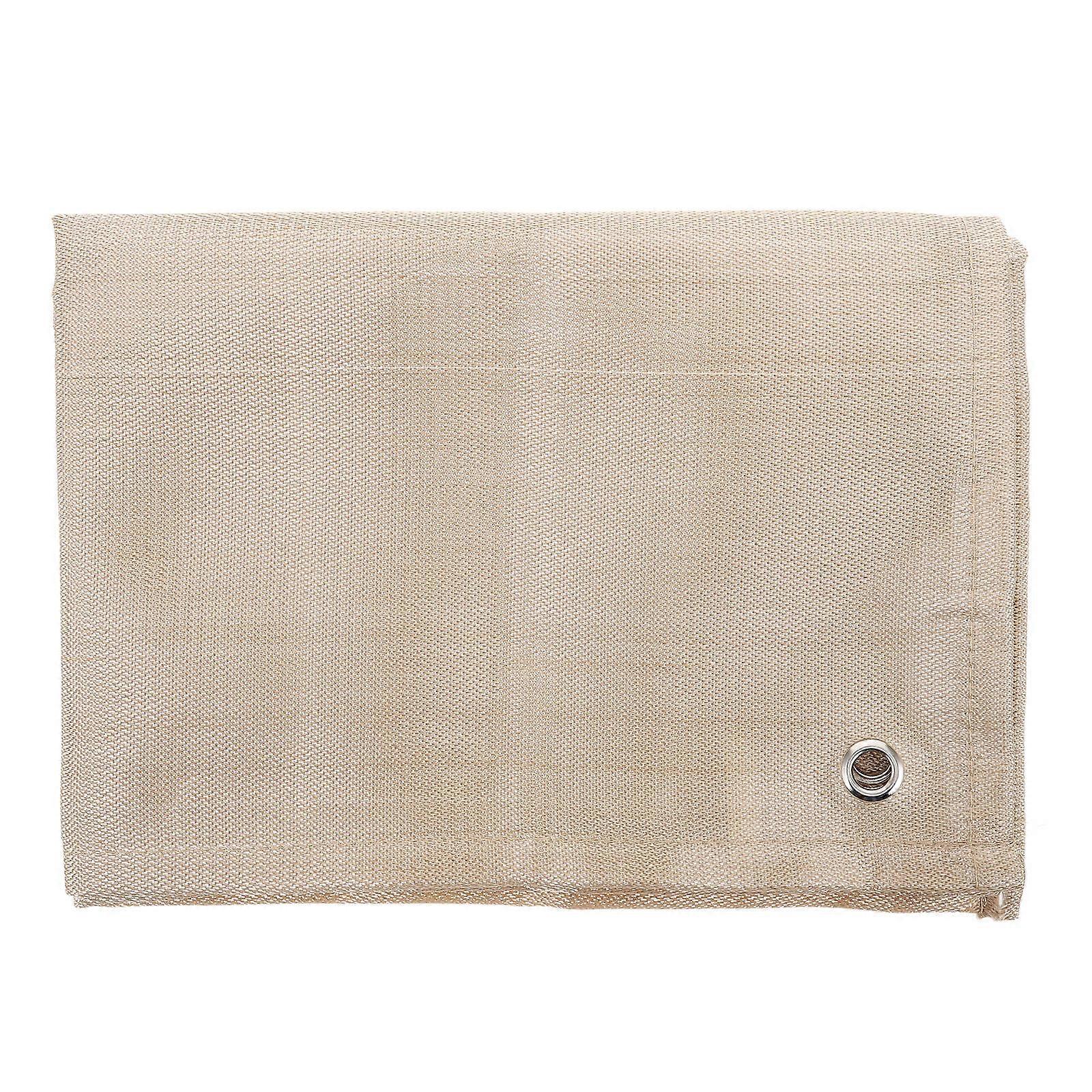 High Temperature Resistance Fireproof Blanket Camping Accessory Light Yellow Safe 1Pack