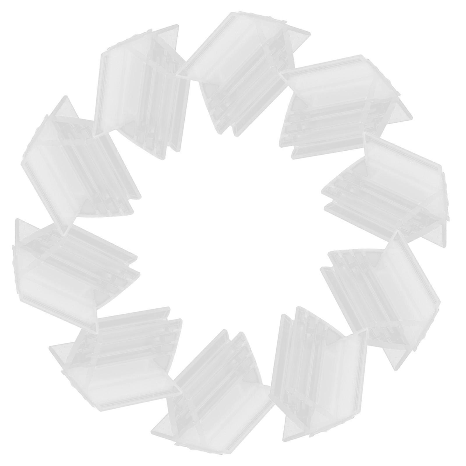 Transparent Plastic Shelf Label Holders for Display 20Pcs Wire Tags