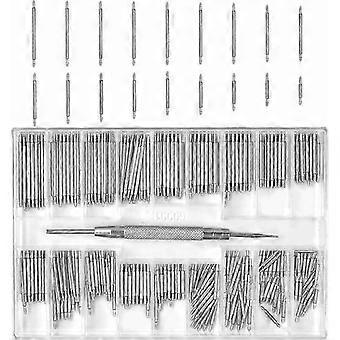 360pcs Watch Spring Bars, Watch Strap Pins, 1.5mm Axle Watch Strap, (8mm-25mm, Silver)