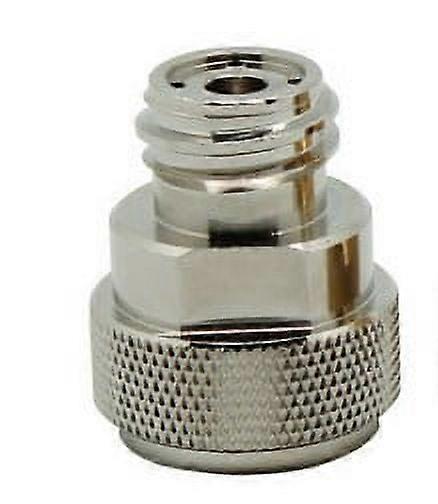 DEWIN Replace Adapter,Brass Conversion Adapter, CO2 Adapter Replace Tank Canister Conversion(Silver)