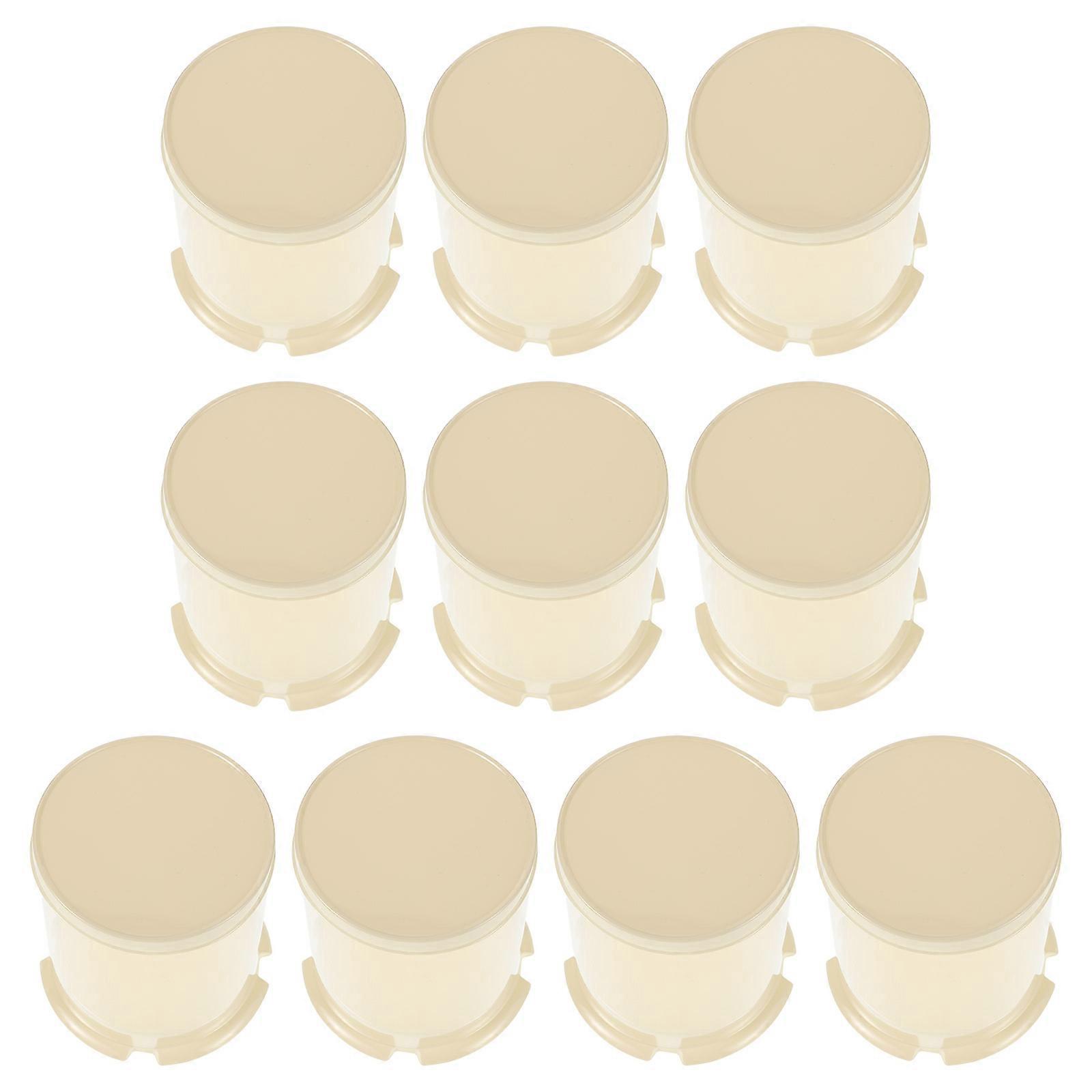10Pcs Mini Round Cake Packaging Boxes for Storage Clear Plastic Containers