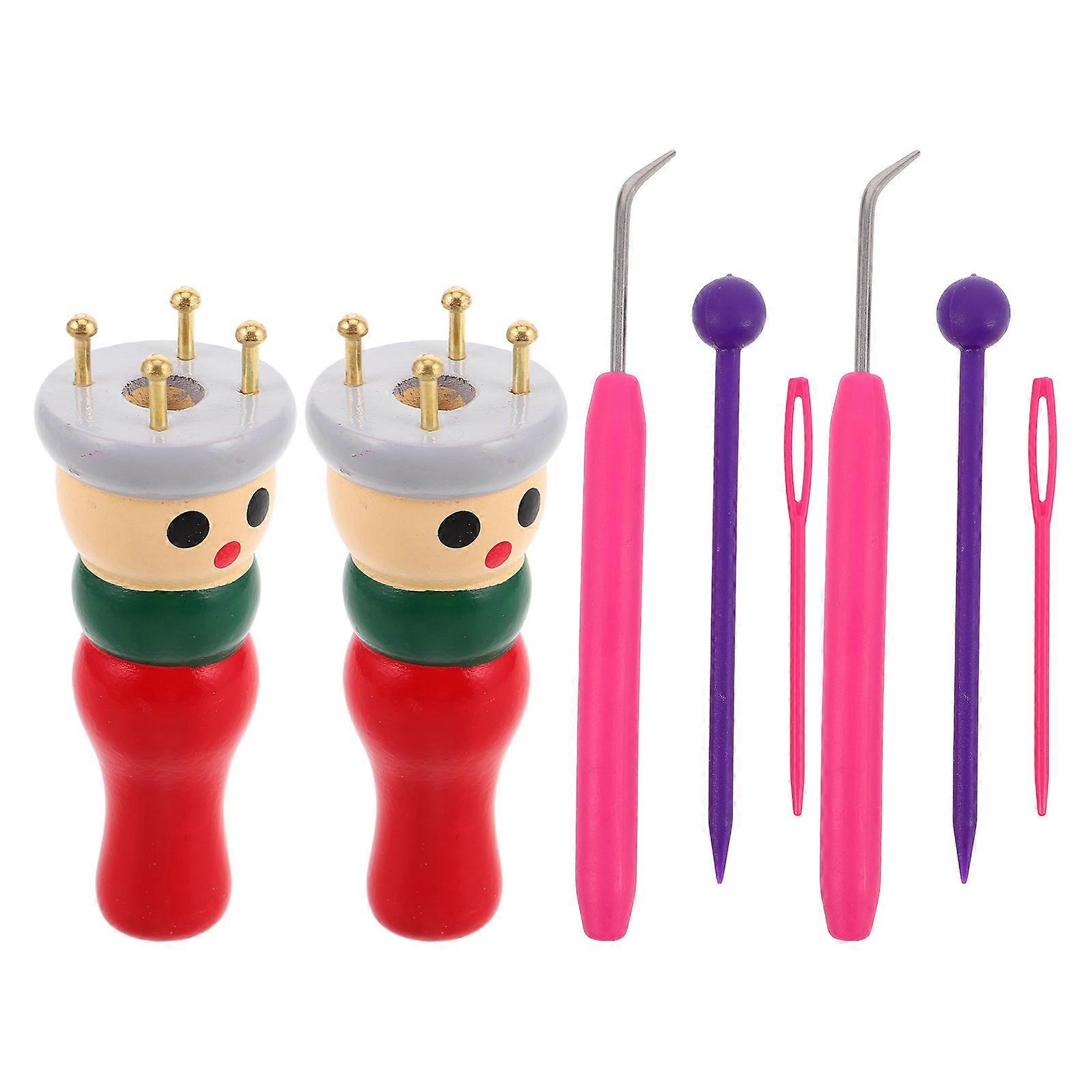 Håndspole i tre for DIY-ullgarnprosjekter 1 sett