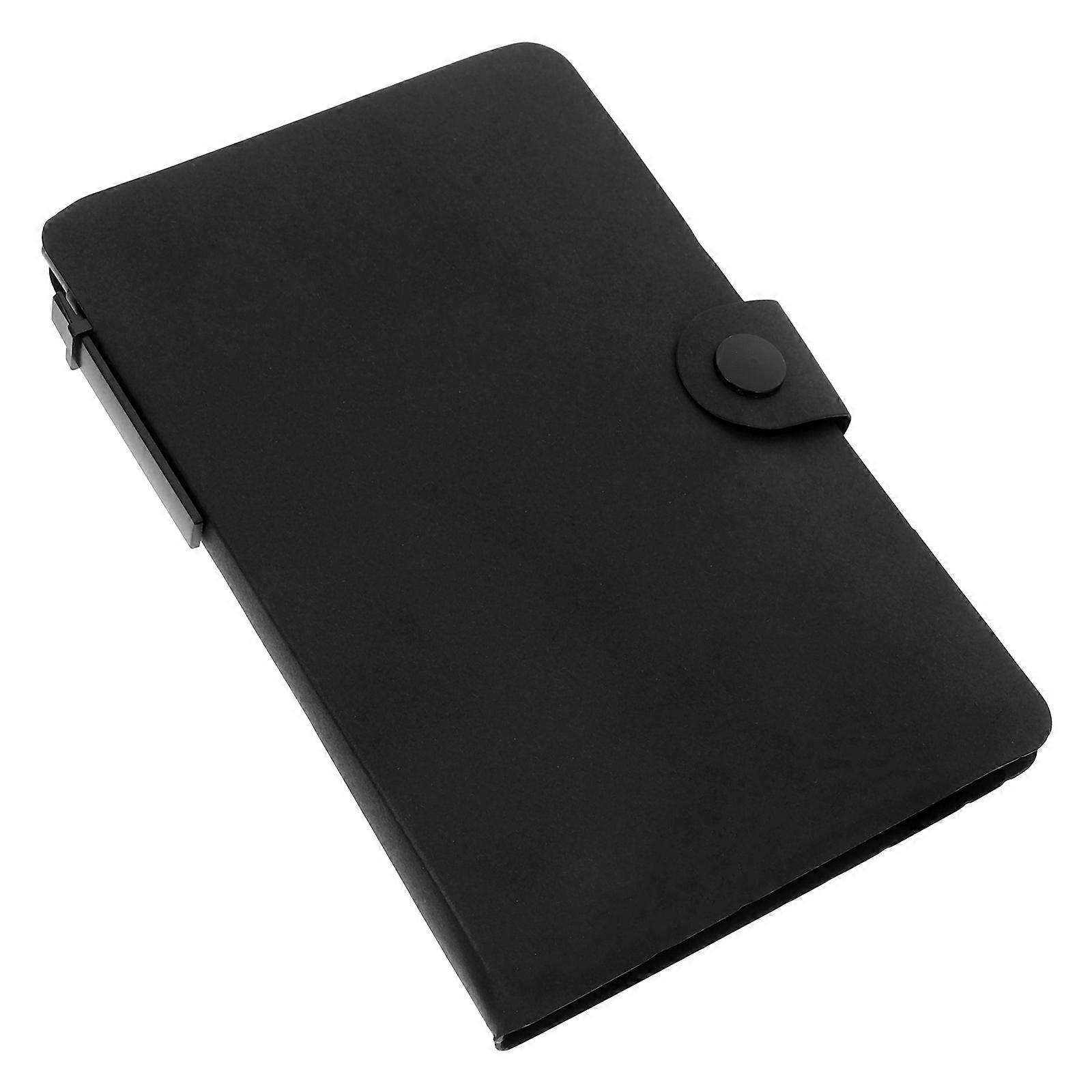 Black Notebook with Pen Holder for Office Use Small Notebook with Set
