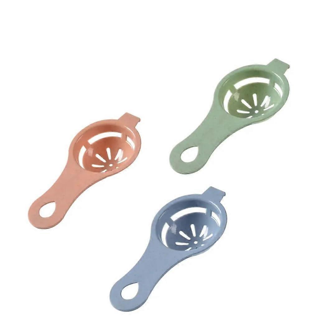 3pc Egg Yolk & White Separator - Food Grade Kitchen Tool for Baking and Cooking, Easy Clean Egg Divider Gadget, Small, Assorted, EGGS-3PK-15347