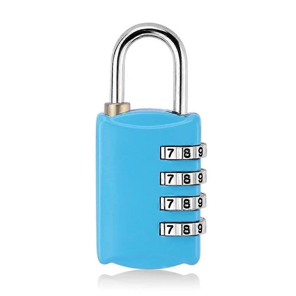 Mini 4-Dial Digit Combination Lock for Travel Resettable Security Padlock for Luggage Gym Use Easy to Set Numeric Password