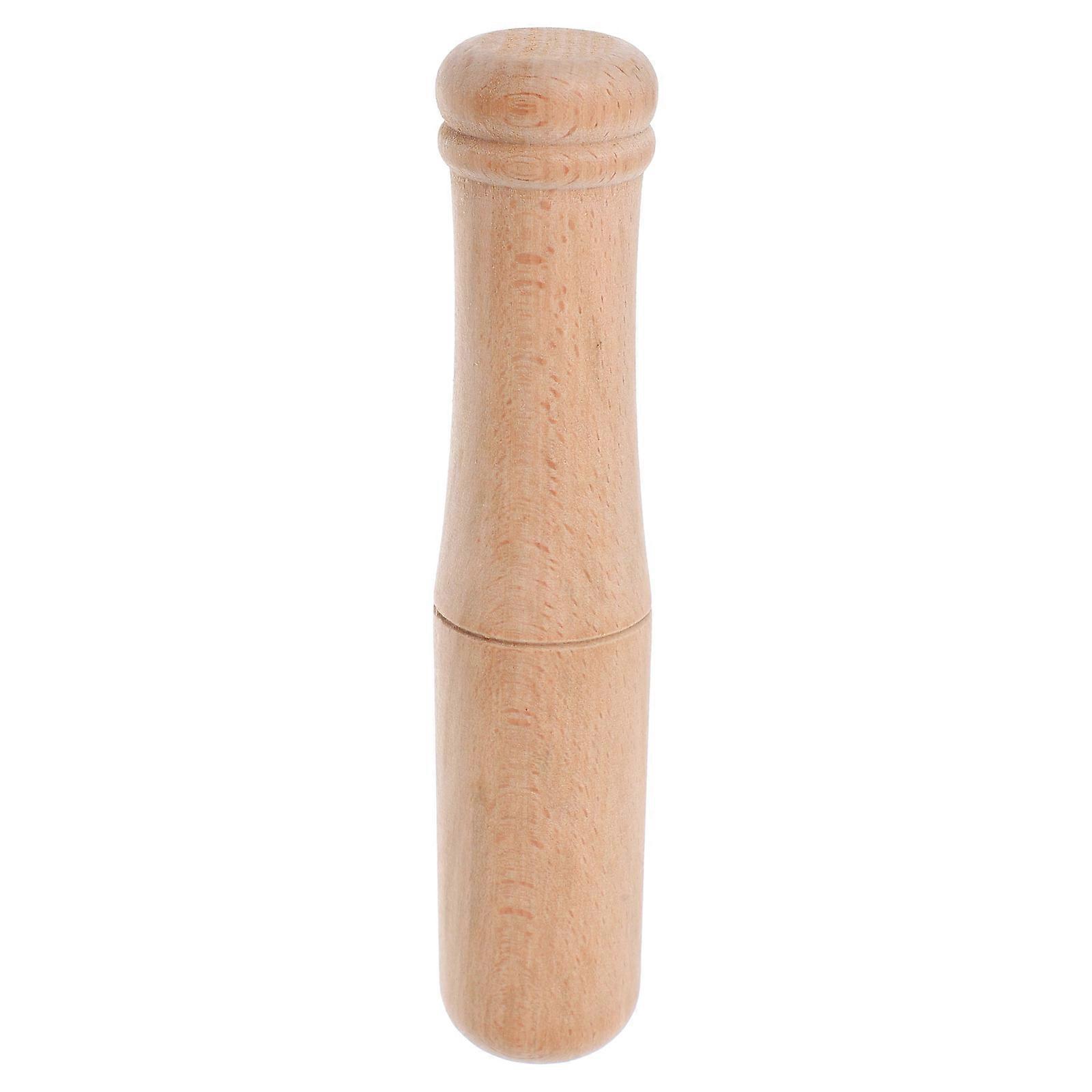 Garlic Tool Wooden Pestle for Kitchen Grinding Practical Tool