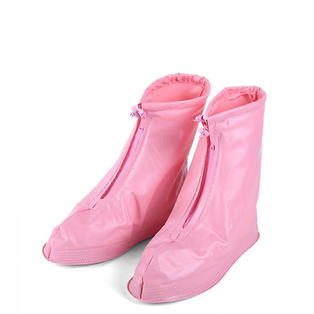 Rainproof Shoe Covers Children Zippered Non-Slip Durable