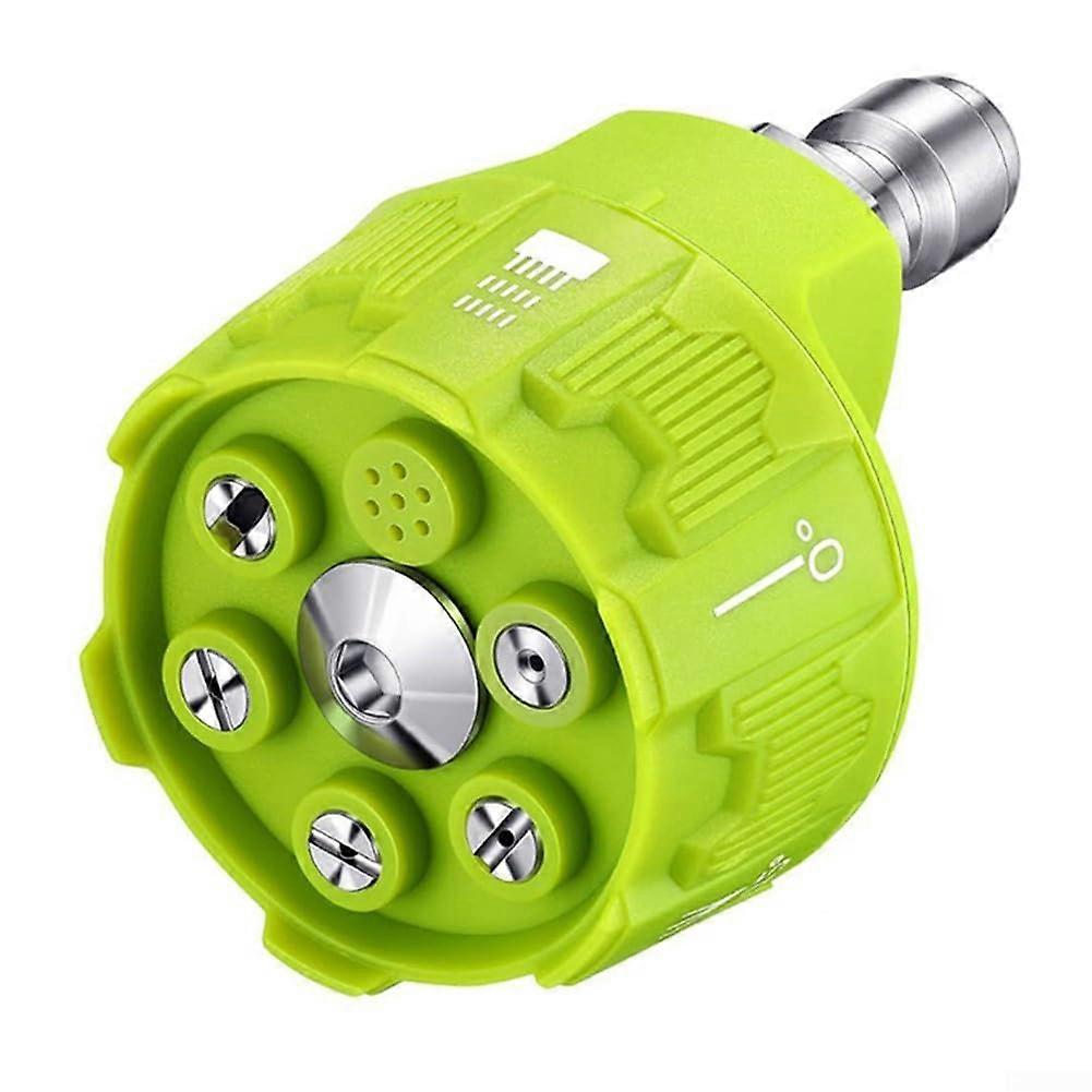 Stainless Steel Pressure Washer Nozzle, 6 Mode Adjustable Spray with Soap Setting, Quick Connect