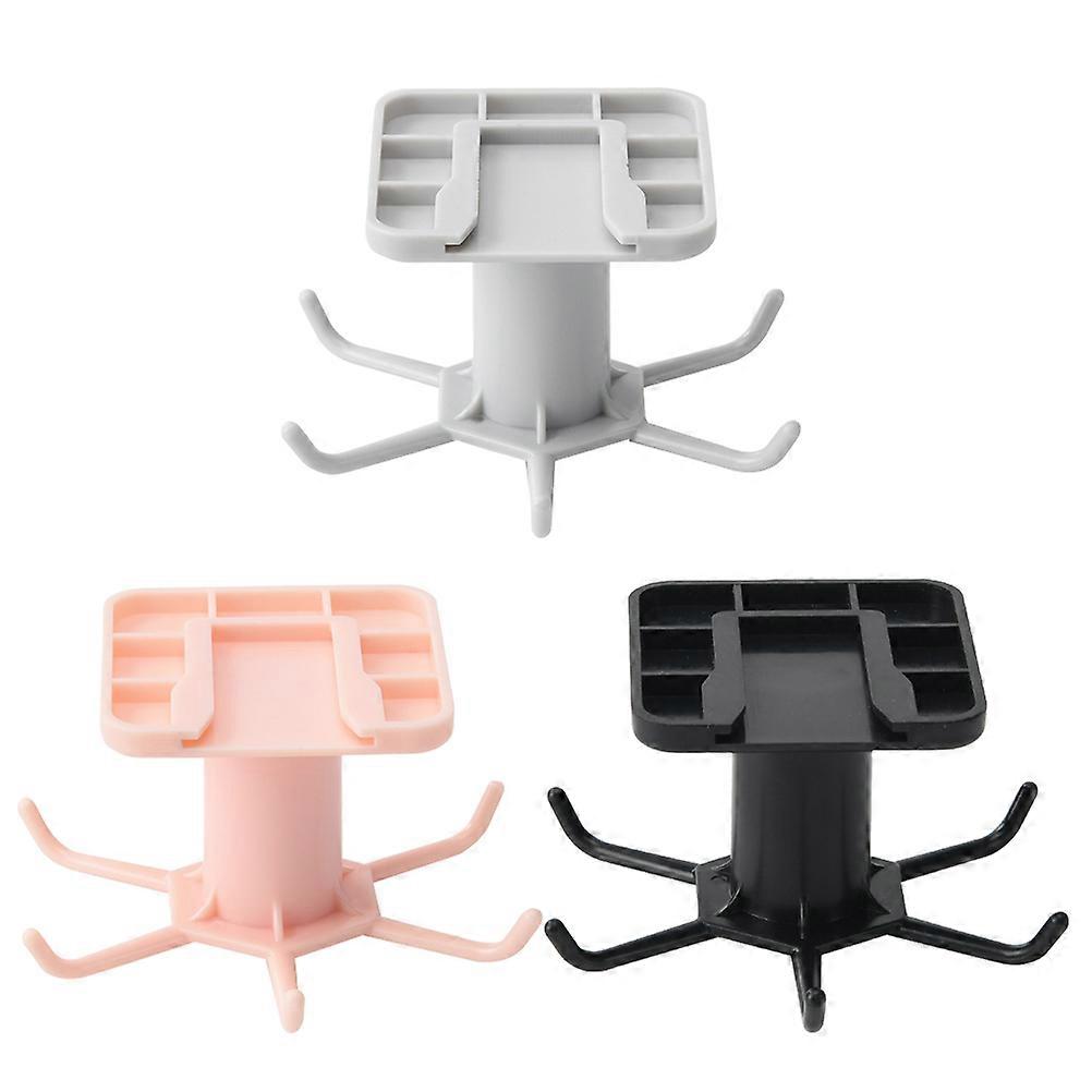 Rotatable Hooks 6-Hook Wall Mount for Hanging Use 3Pcs Assorted Colors