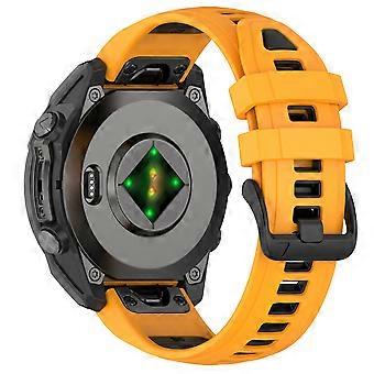 20mm Replacement Strap for Garmin Instinct E 40mm/Fenix 8 43mm/7S Dual Color Silicone Watch Band