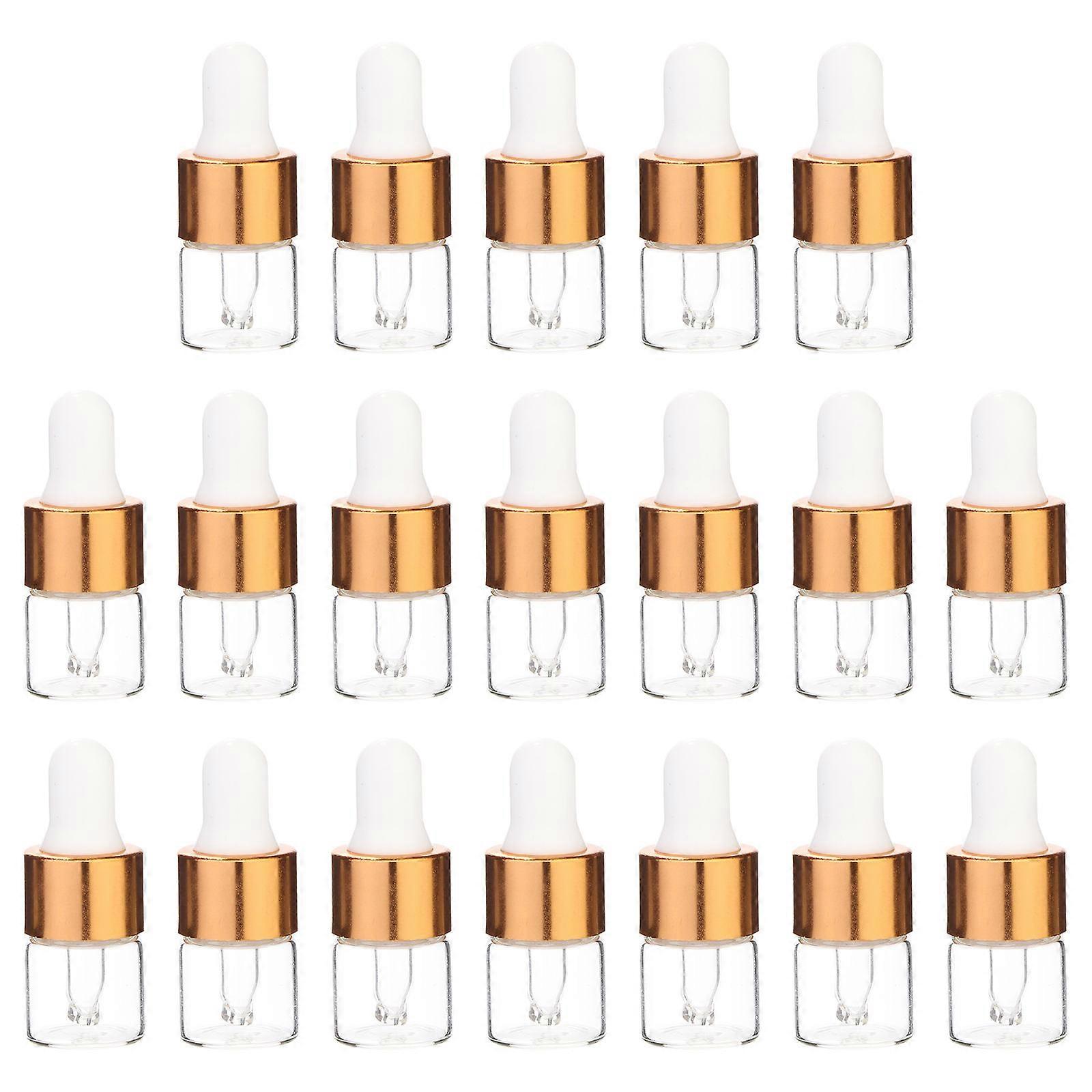 Essential Oil Bottle Refillable Glass Bottle for Controlled Use 100Pcs