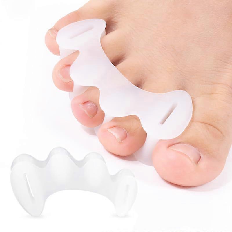 Toe Separators Silicone Toe Spacers for Natural Alignment and Comfort, Medium Size Pack of 2