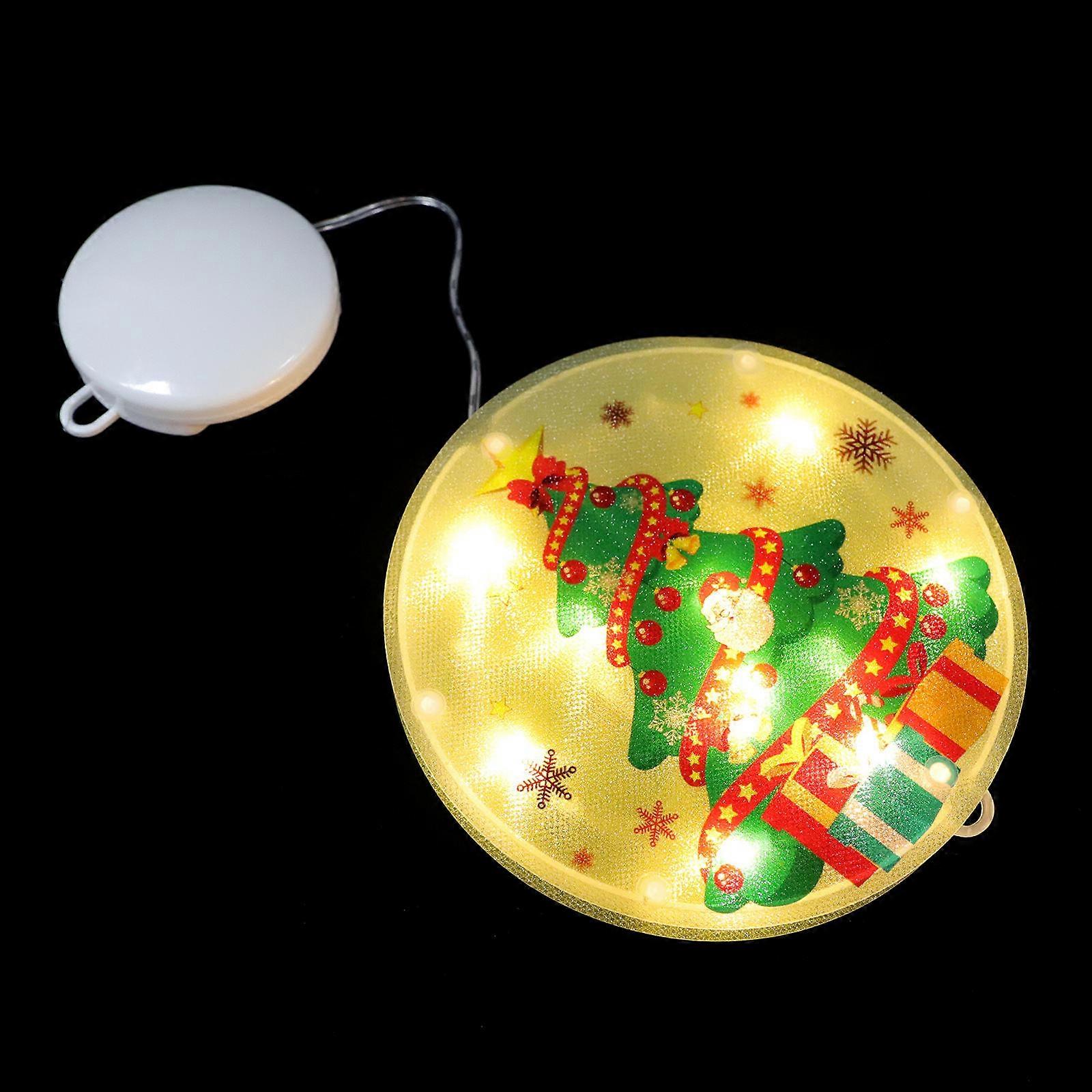 Christmas Hanging Light LED Window Decor Board 2Pcs Green for Decor