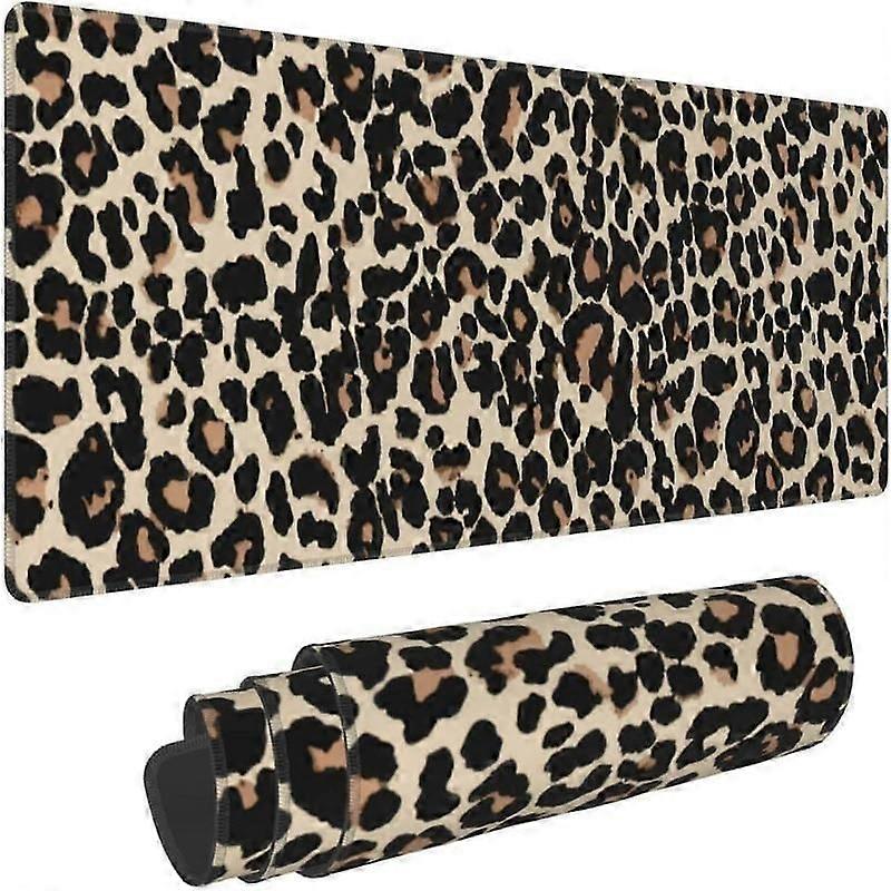 cheetah print desk pad XL mouse