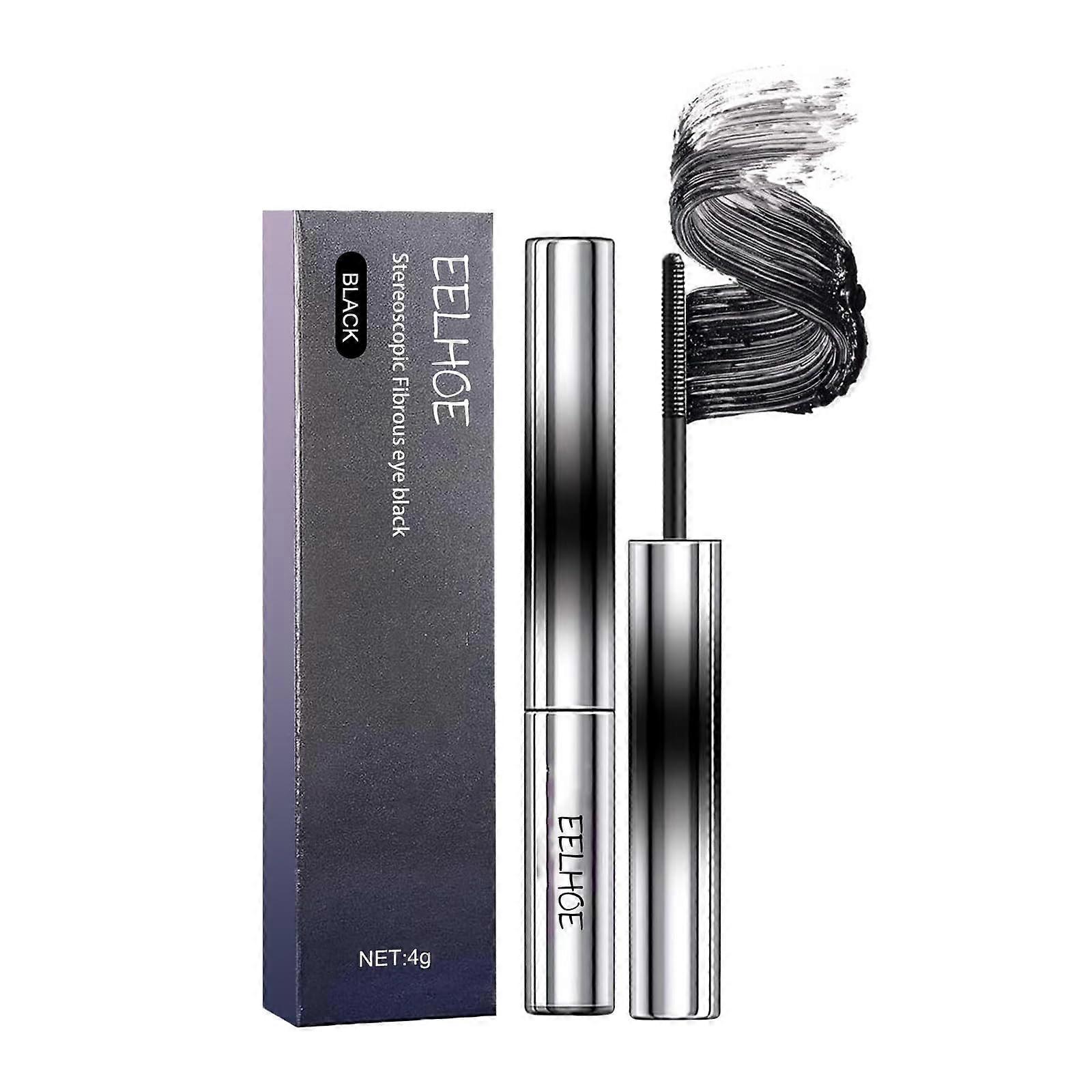 Long Lasting 3D Volume Fiber Mascara Black Lash Extension Clump Resistant Smooth Application