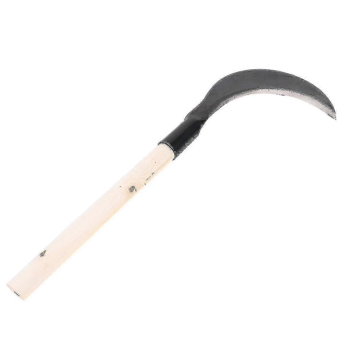 Optimized Title: "long-handled Manganese Steel Grass Sickle compatible Efficient Weeding"-N