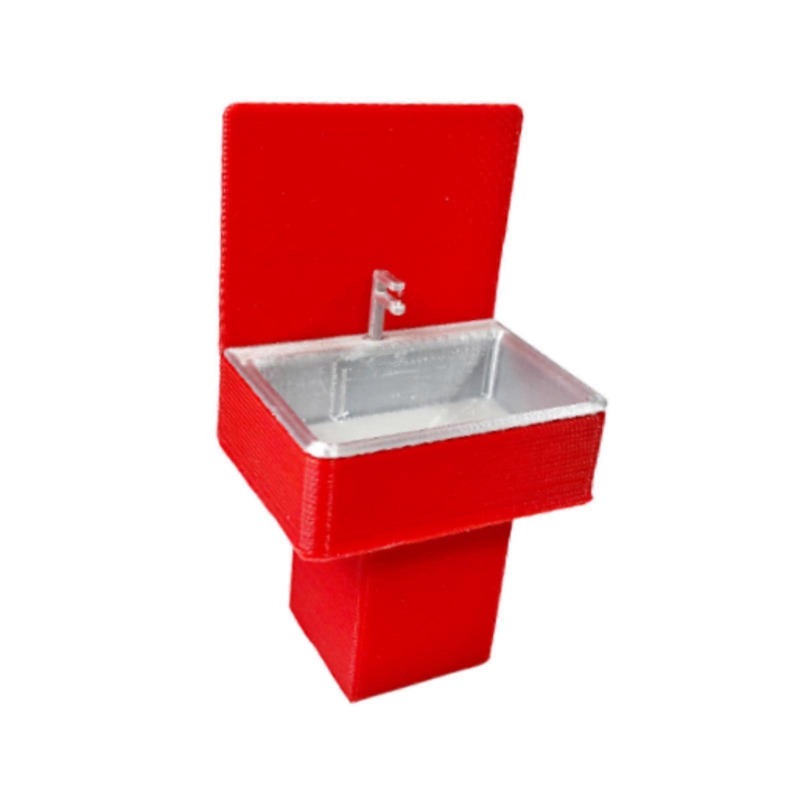 1/18 Scale Sink Wash Basin Model Photography Props Lightweight Simulation