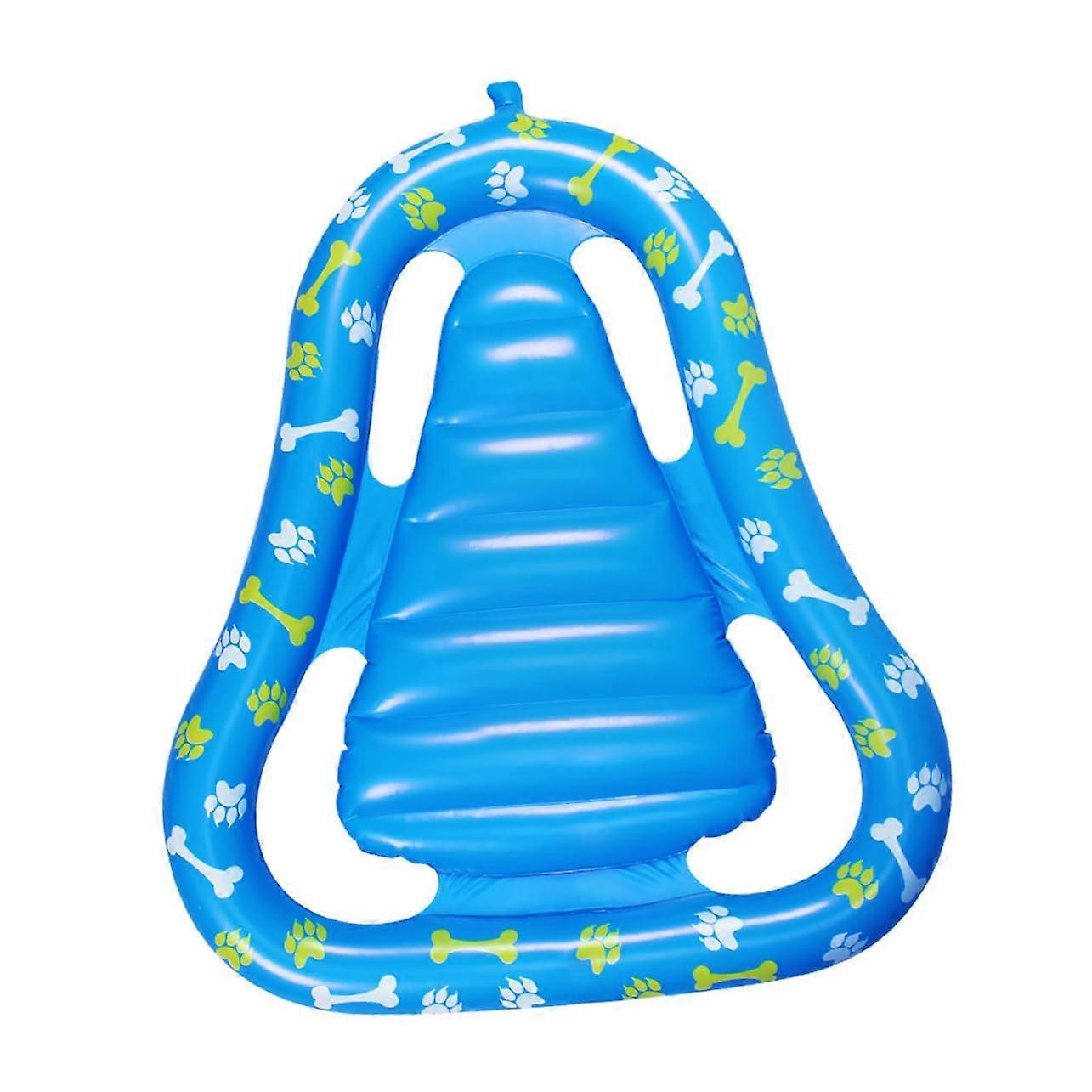 Dog Pool Float Inflatable Dog Floating Mat Keeps Pets Cool for Summer Swimming