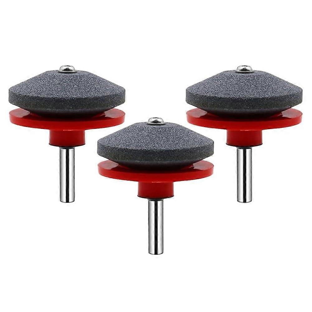 3PCS Lawn Mower Blade Sharpener Kit with Durable Grinding Stone for Fast Universal Fit Sharpening