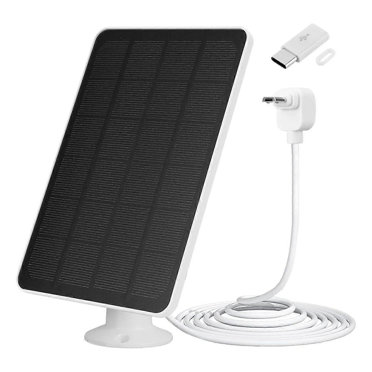 Solar Panel Charger for Arlo Essential Spotlight XL, 4W 6W Waterproof with 9.8ft Micro USB Cable