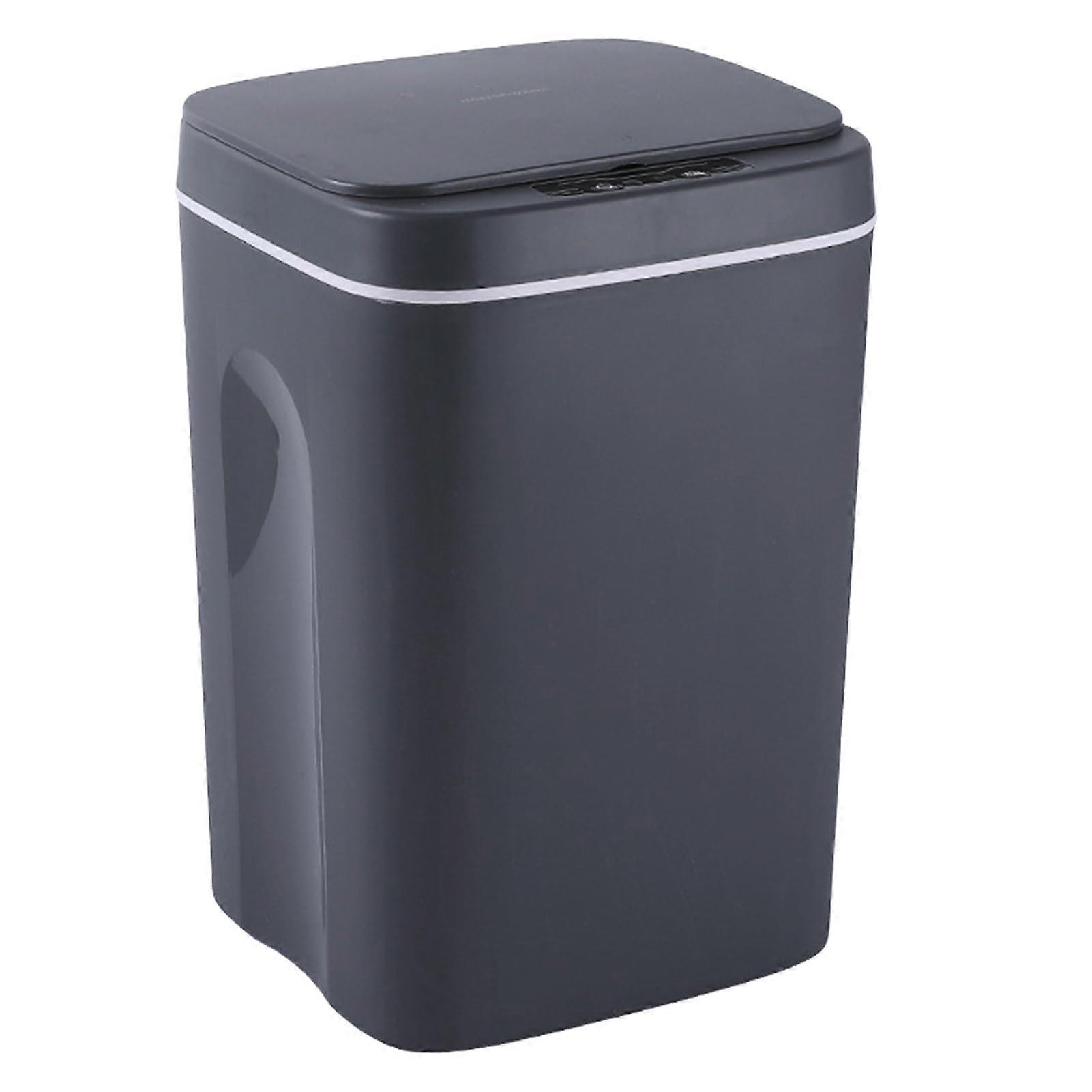 Touchless Trash Can with Motion Sensor, Waterproof Smart Garbage Bin for Kitchen and Bathroom 16L