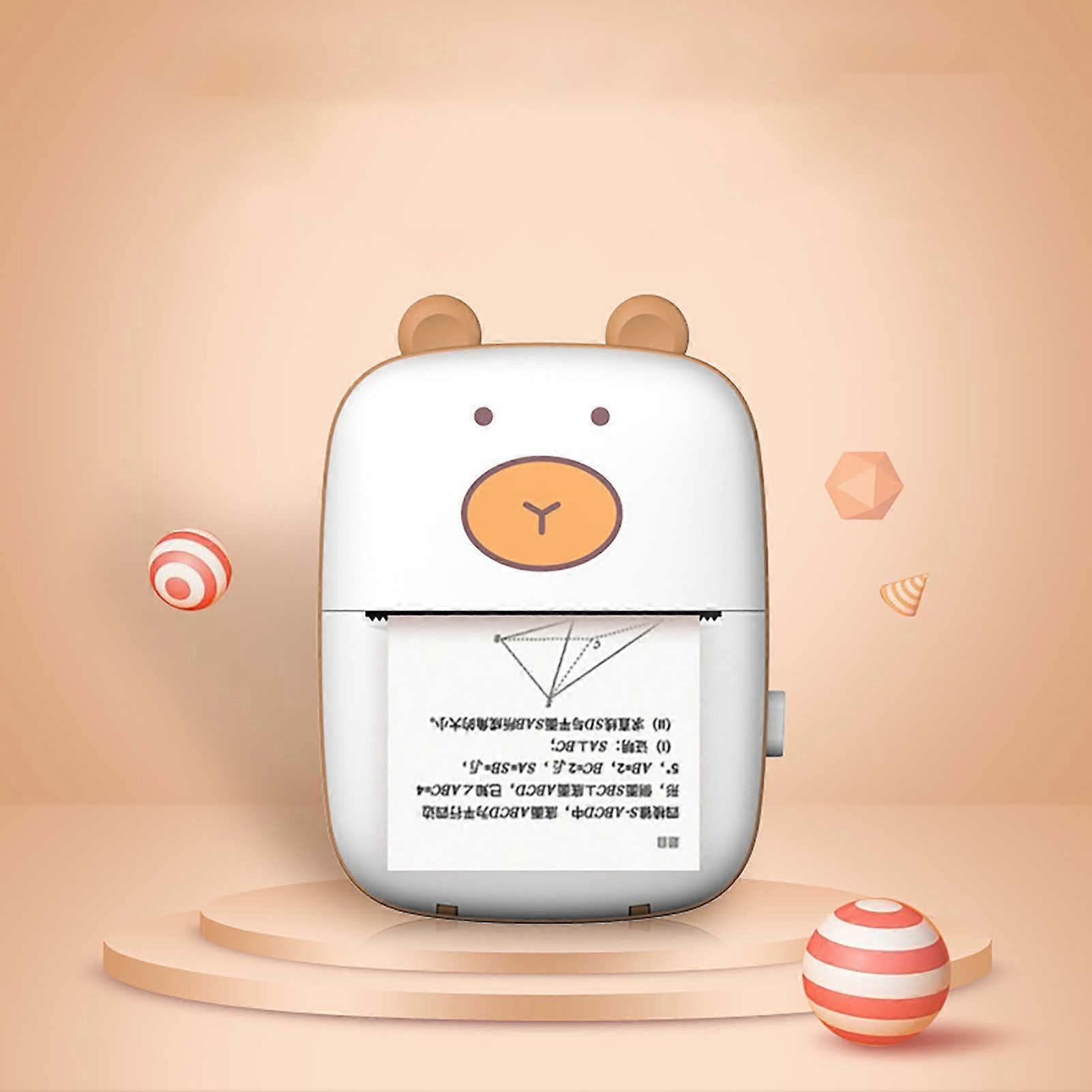 Mini Photo Printer Bluetooth Wireless Inkless Thermal Printing for iOS and Android with Sticker Paper