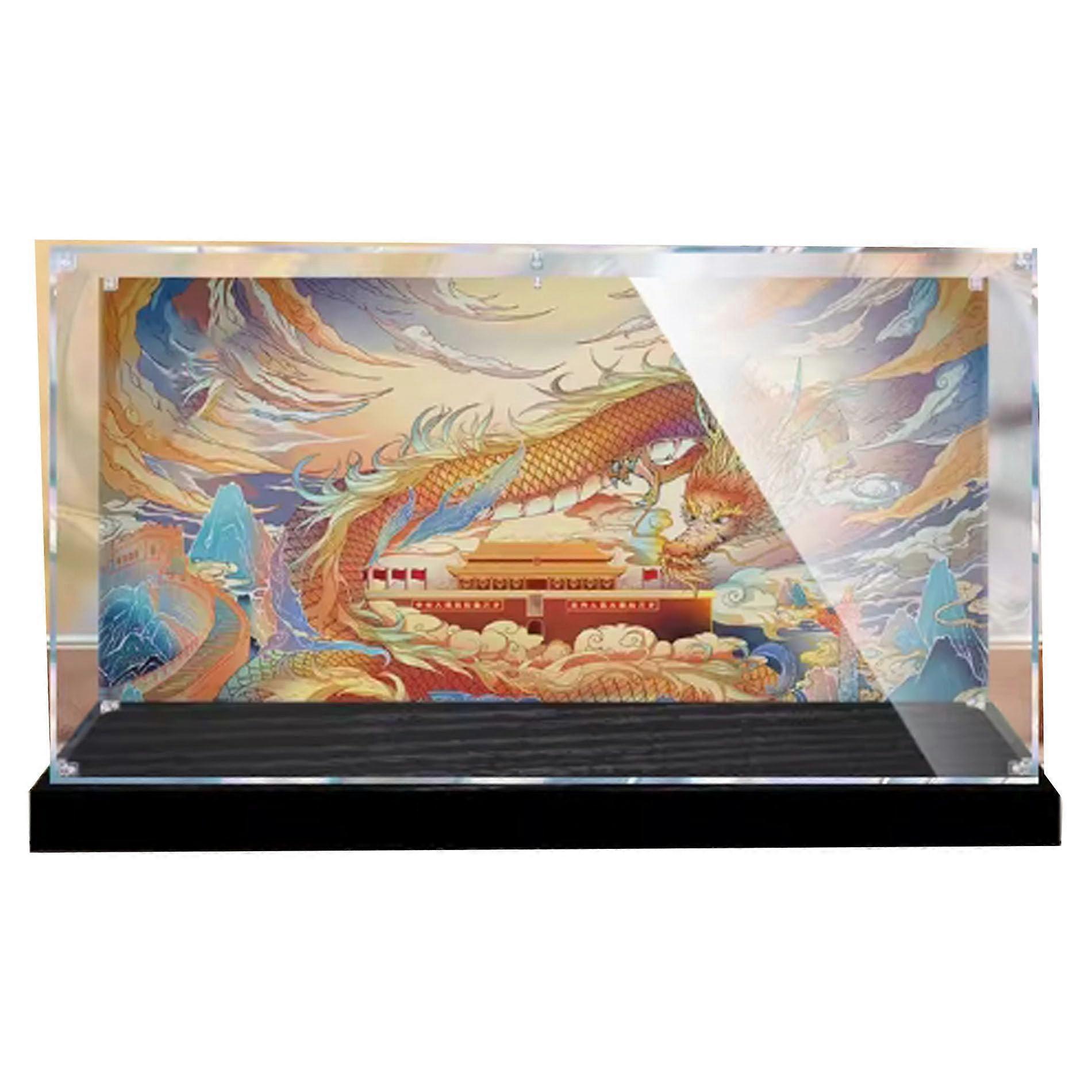 Acrylic Display Case Compatible with  80112, Clear Dustproof Display Box with 360° View and Stable Base