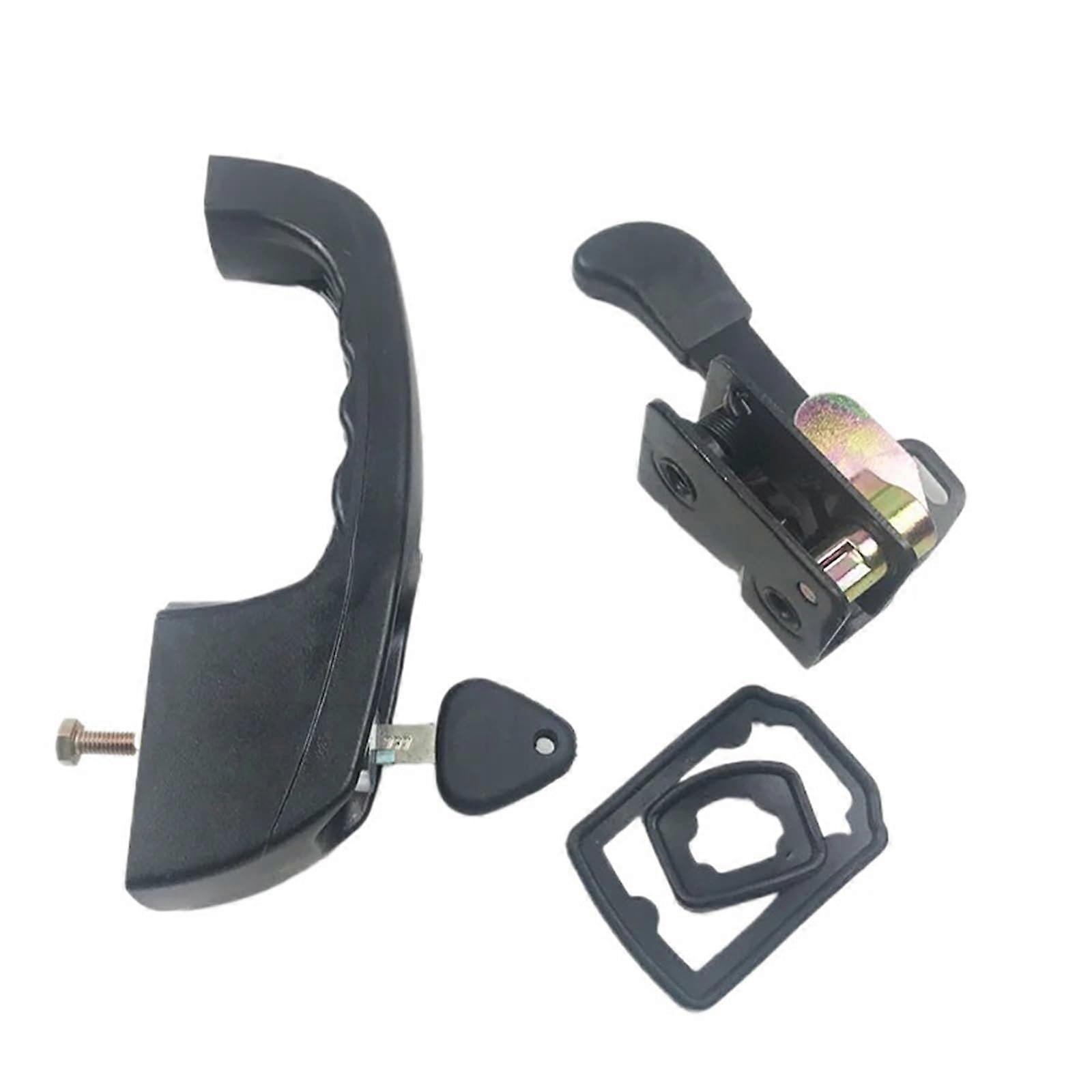 Excavator Door Lock Assembly with Outer Handle Lock Block for 60 657 Cab Secure Fit Replacement